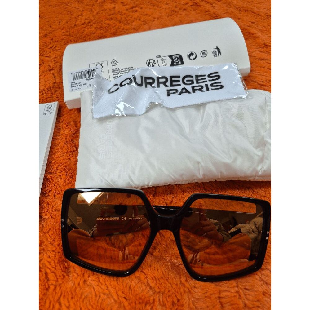 NWT Courreges Sunglasses with Box and all packaging.  quiet luxury